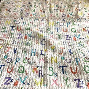 Alphabet Kids Children's Toddlers Twin Size Comforter Blanket Bedspread Bedding